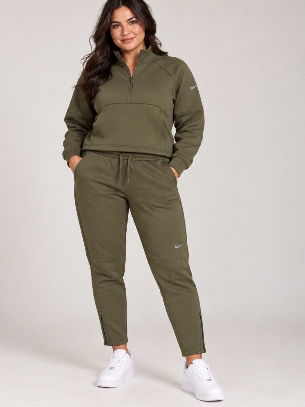 Nike Olive Green Women's Track Joggers